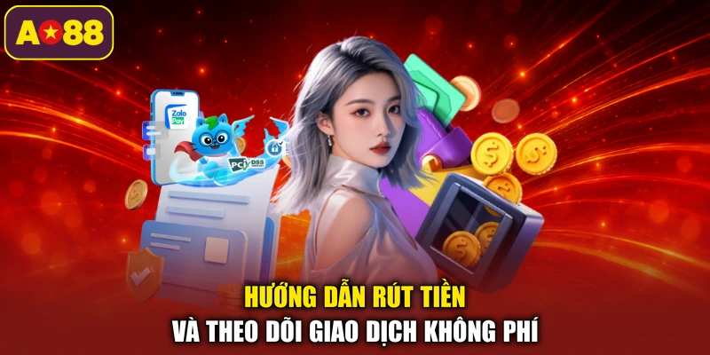 Hướng dẫn rút tiền và theo dõi giao dịch không phí