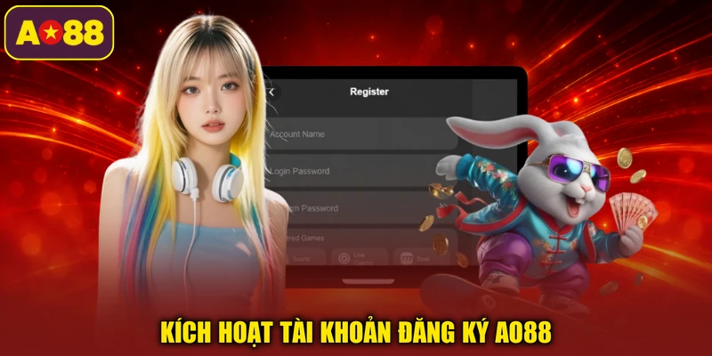 Kích hoạt tài khoản đăng ký AO88